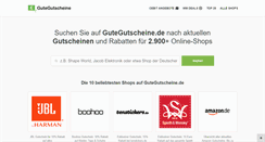 Desktop Screenshot of gutegutscheine.de