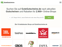 Tablet Screenshot of gutegutscheine.de